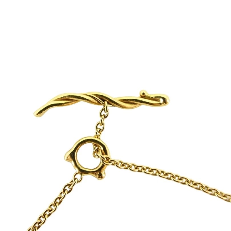 Crystal Rock Pendant 18k Gold Chain Necklace - 8