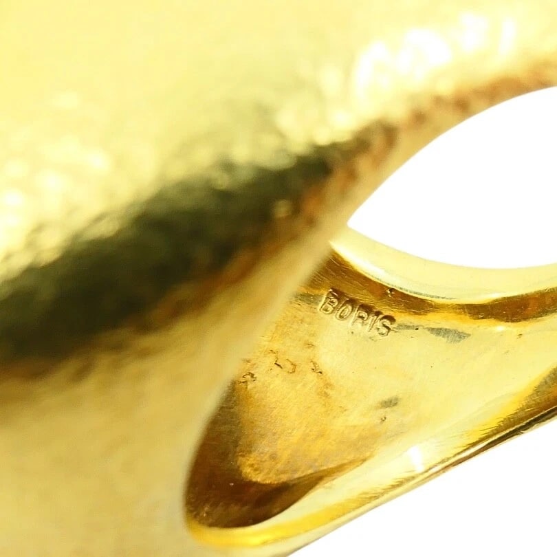 Boris Lebeau 22k Gold Signet Ring Aries Zodiac Sign - 9