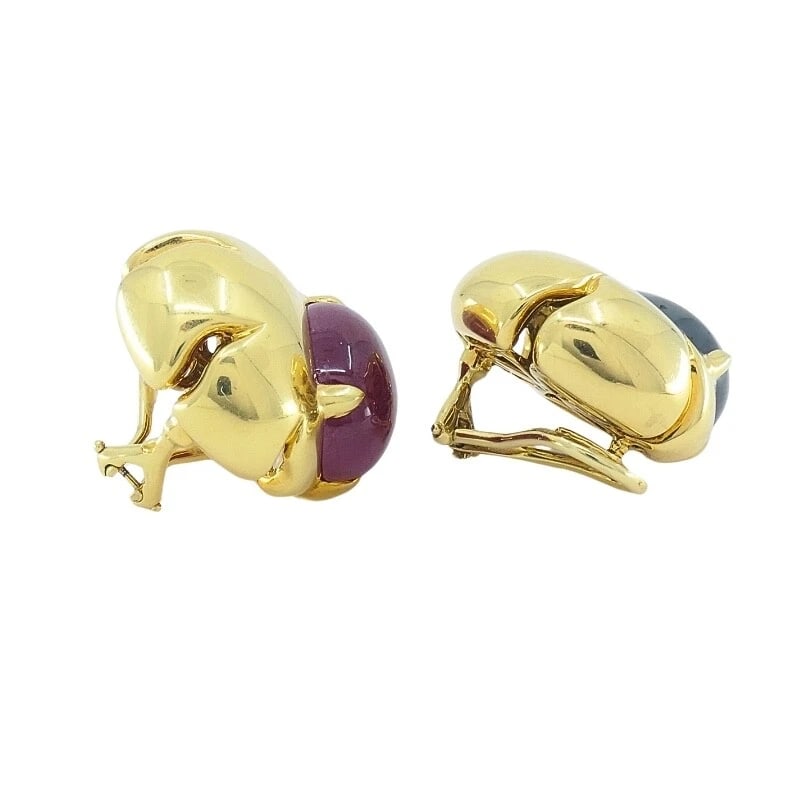 Seaman Schepps Earrings 18k Gold Gemstone - 7