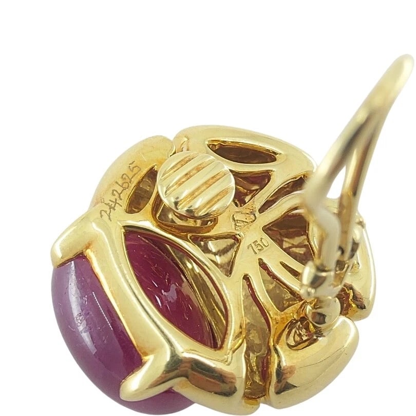 Seaman Schepps Earrings 18k Gold Gemstone - 9