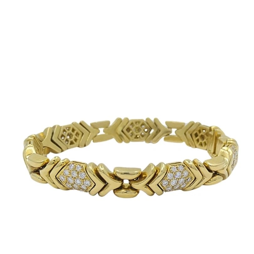 Bvlgari Bulgari Diamond 18k Gold Bracelet - 7