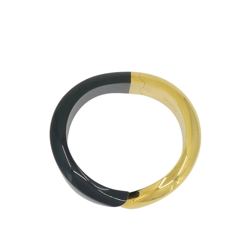 Elsa Peretti for Tiffany & Co. Cuff Bracelet Black Jade 18k Gold - 3