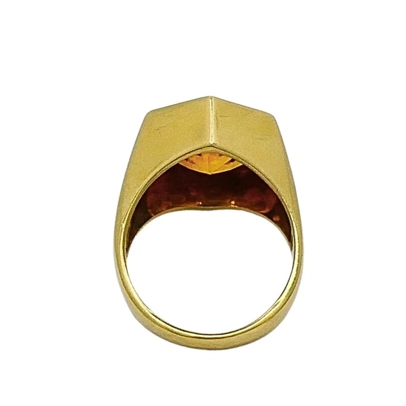 Paloma Picasso Tiffany & Co. 18k Gold Citrine Ring - 6