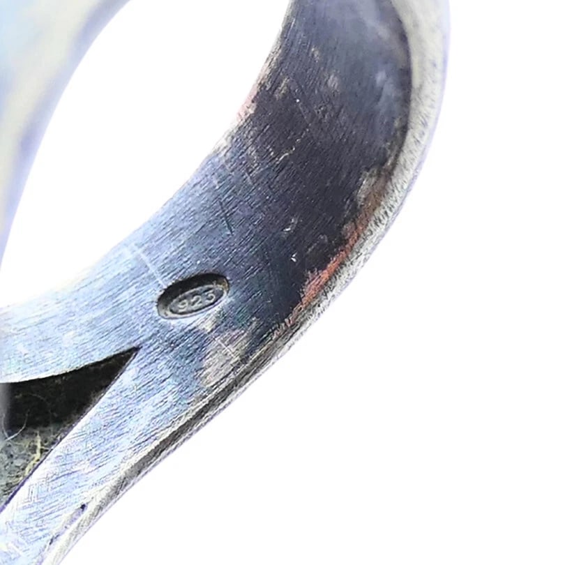 Mario Buccellati RING Vintage Coral Silver Gold Estate Jewelry - 10