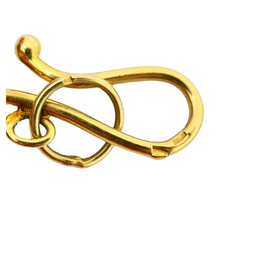 Vintage Artisan 14k Amber and Gold Necklace - 11