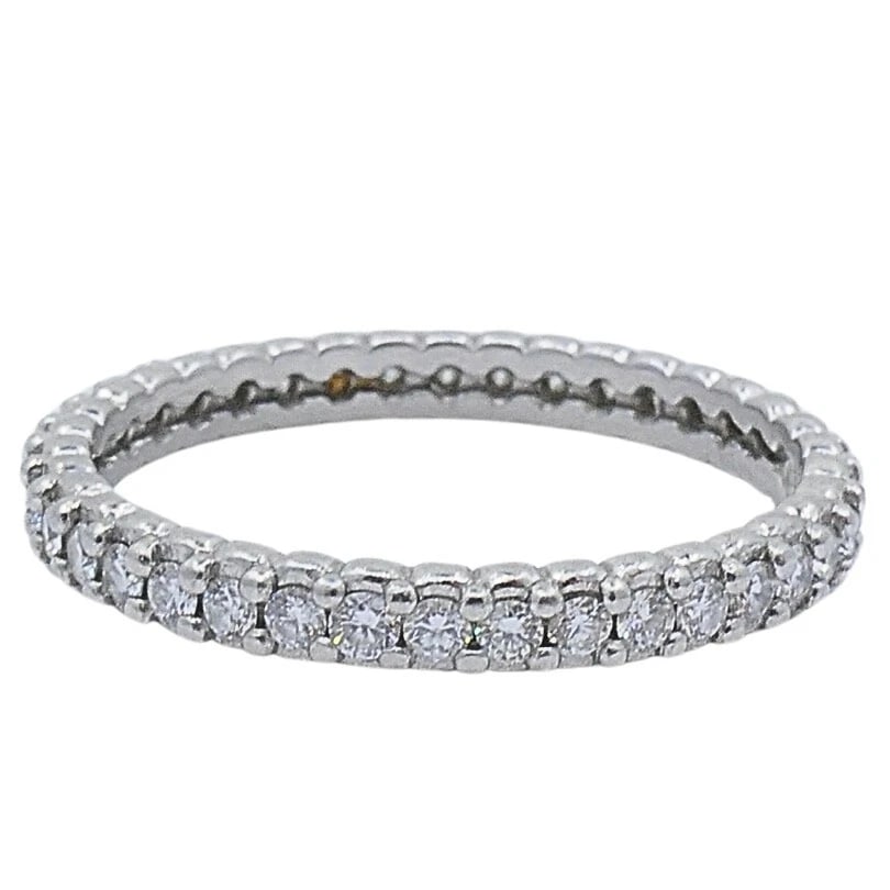 Morelli Platinum Pinpoint Diamond Eternity Ring - 6