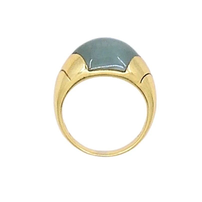 Bvlgari Bulgari 18k Gold Ring Aquamarine - 8