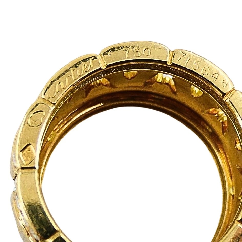 Cartier Entrelaces C de Cartier Diamond Ring Wide Band - 9