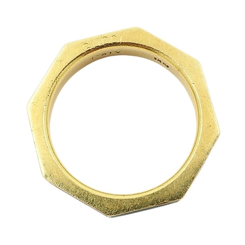 Gucci Ring Vintage Link to Love 18k Gold Enamel - 6