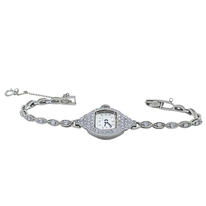 Longines Watch Art Deco Platinum Ladies Watch - 7