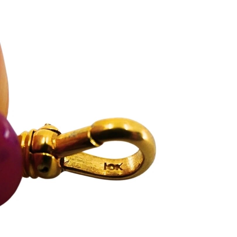 18k Gold Sagittarius Zodiac Pendant 10k Gold Watch Chain Necklace - 9