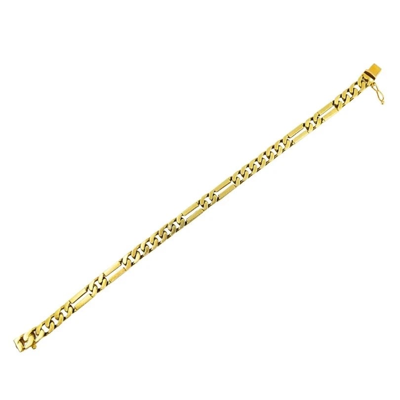 Vintage 14k Gold Chain Bracelet Curblink - 5