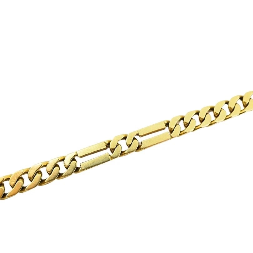 Vintage 14k Gold Chain Bracelet Curblink - 8