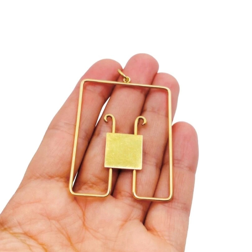 Cartier Vintage Money Clip 18k Gold Pendant - 2