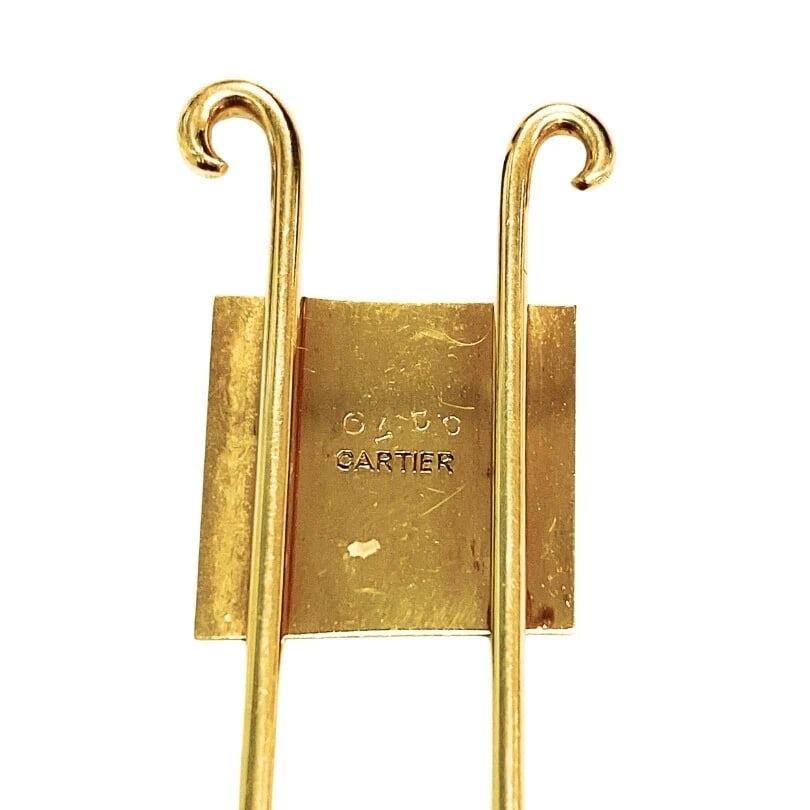 Cartier Vintage Money Clip 18k Gold Pendant - 5