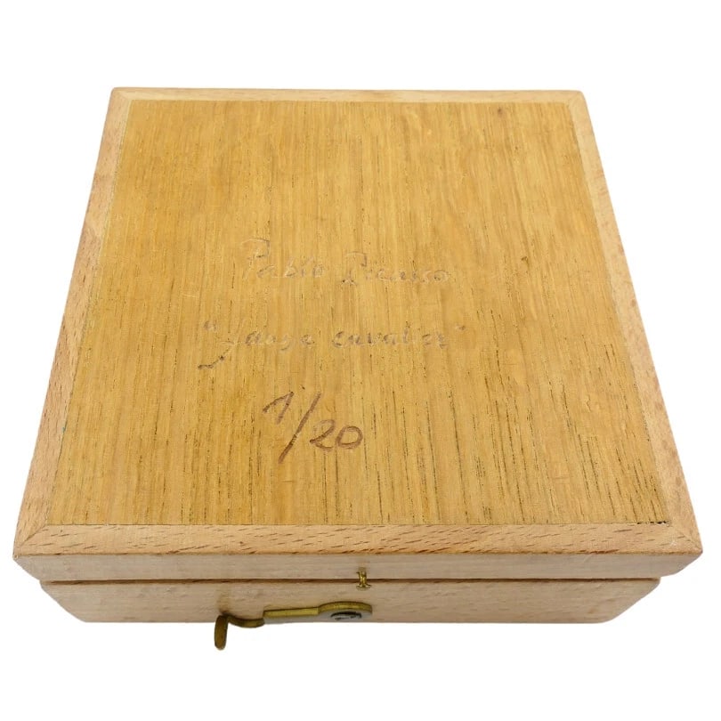 Pablo PICASSO Design Faune Cavalier 23k Gold Medallion PENDANT Estate Jewelry - 5