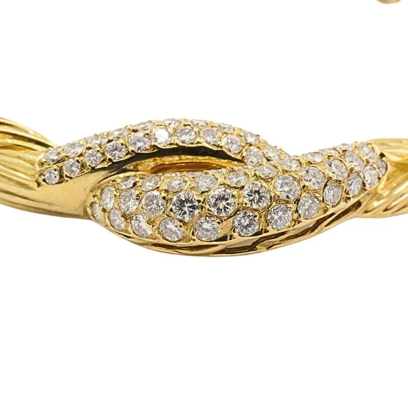 Van Cleef & Arpels Collar Necklace 18k Gold Diamond - 5