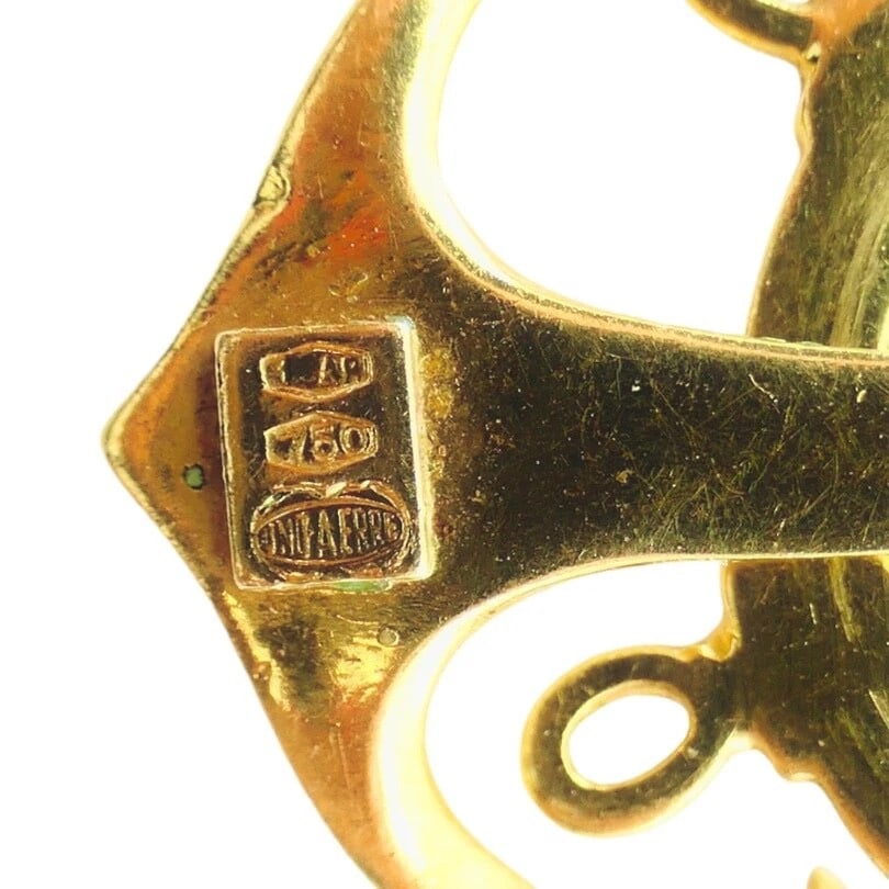 UnoAErre 18k Gold Pendant Anchor Charm Nautical Jewelry - 6