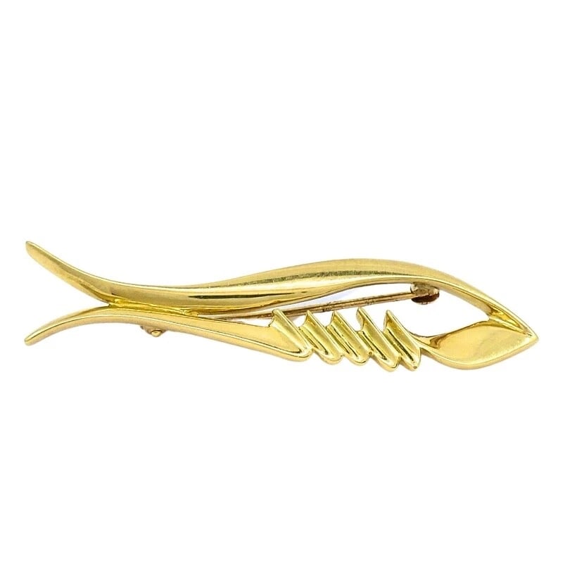 Tiffany & Co. Paloma Picasso Fish 18k Gold Brooch - 8