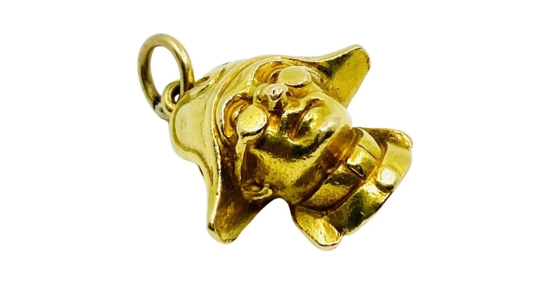 Il Capitano Commedia dell’Arte 18k Gold Charm Pendant - 5
