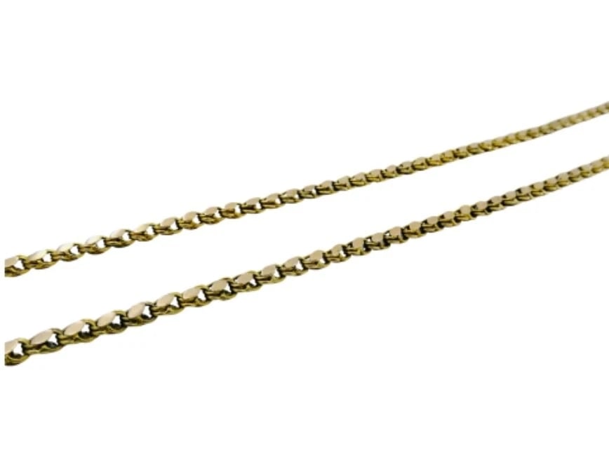 Antique Portrait Miniature Pendant and 14k Gold Chain Necklace - 6