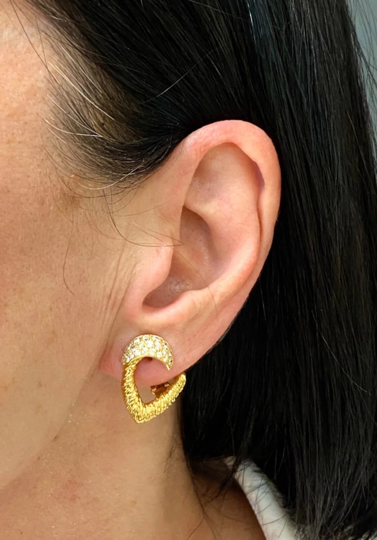 Boucheron Heart Earrings Diamond 18k Gold - 3