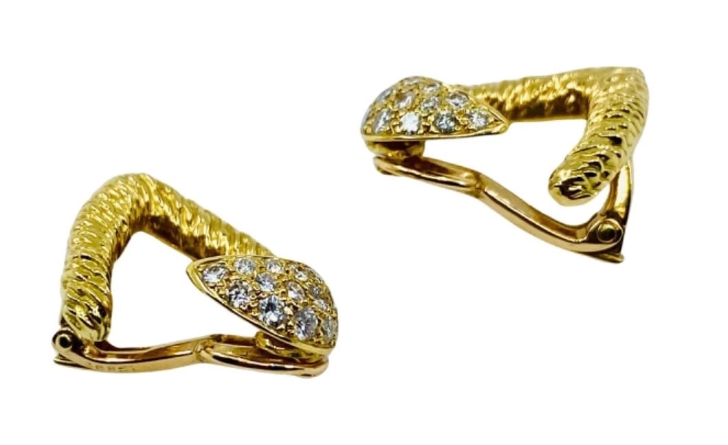 Boucheron Heart Earrings Diamond 18k Gold - 8