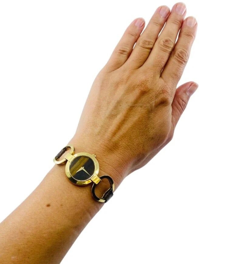 Chopard Watch Gold Tiger’s Eye Vintage 18k Gold - 3