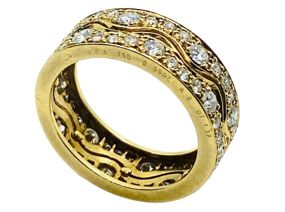 Van Cleef & Arpels Wave Diamond Ring - 6