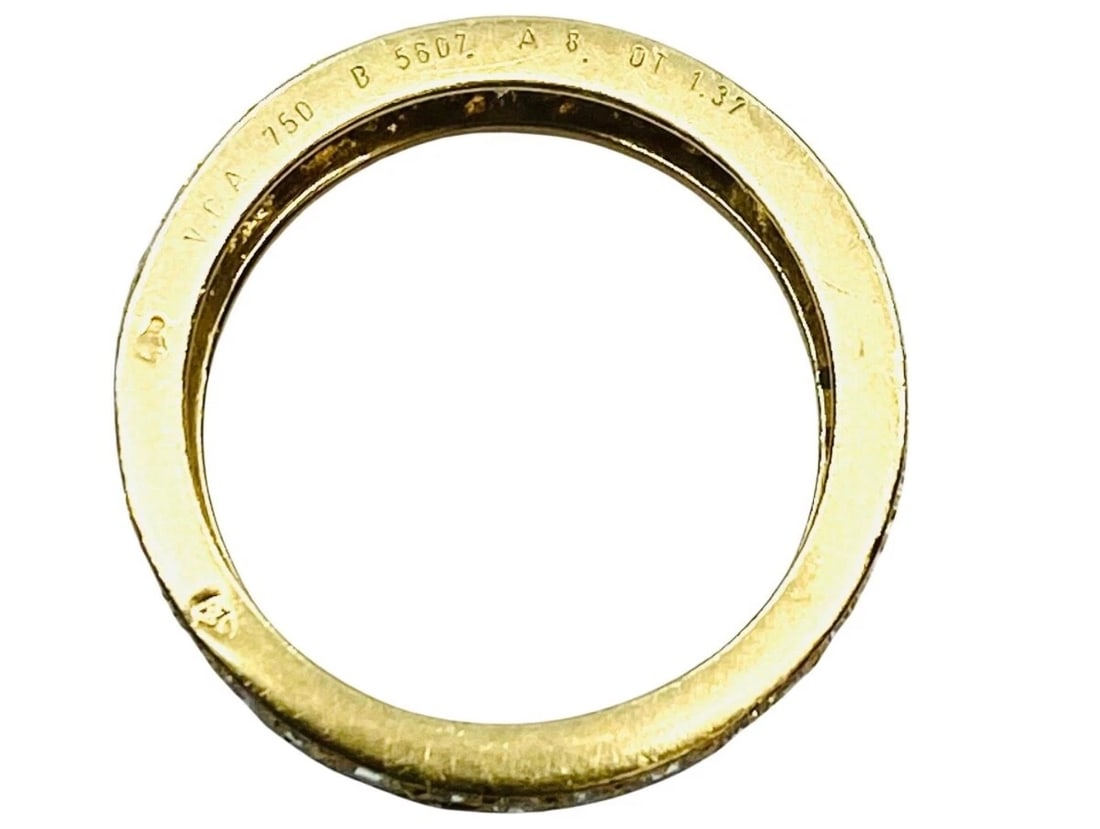 Van Cleef & Arpels Wave Diamond Ring - 7