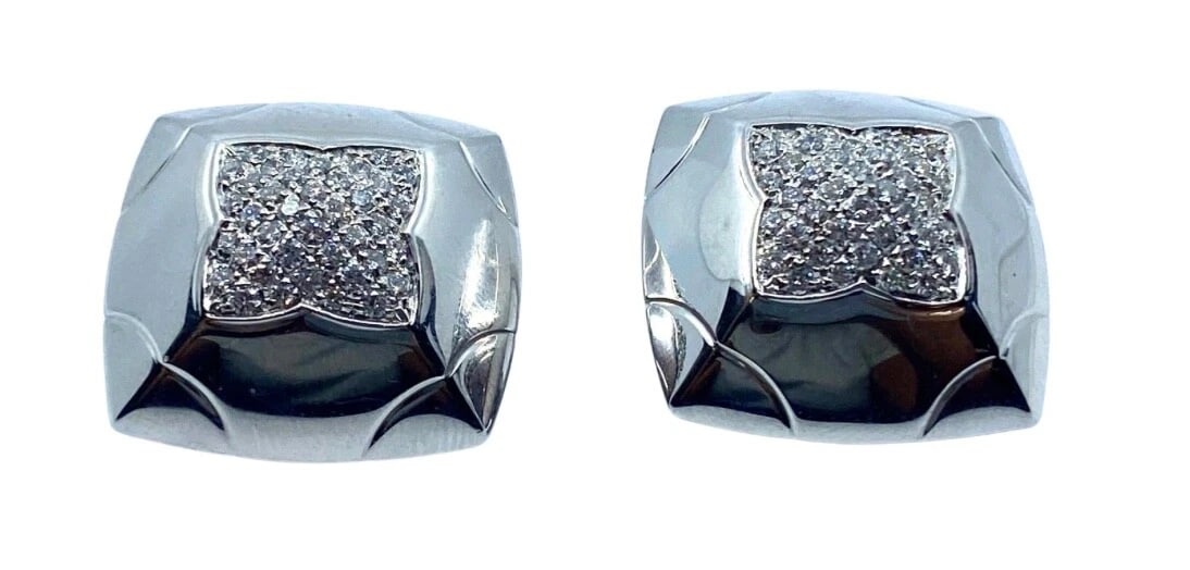 Bvlgari Pyramid White Gold Earrings Diamond - 5