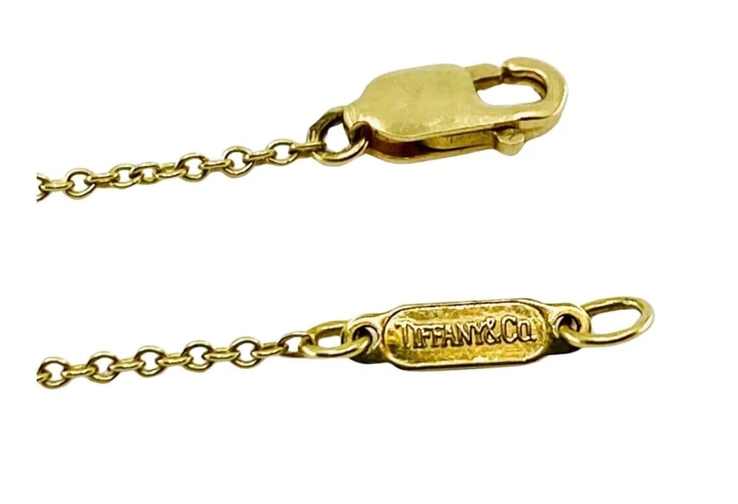 Tiffany & Co. Heart Pendant 18k Gold Diamond Ruby - 7