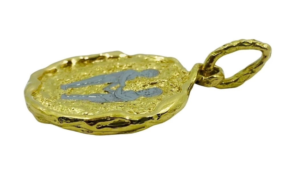 Chaumet Gemini Zodiac Pendant White Yellow Gold Necklace - 7