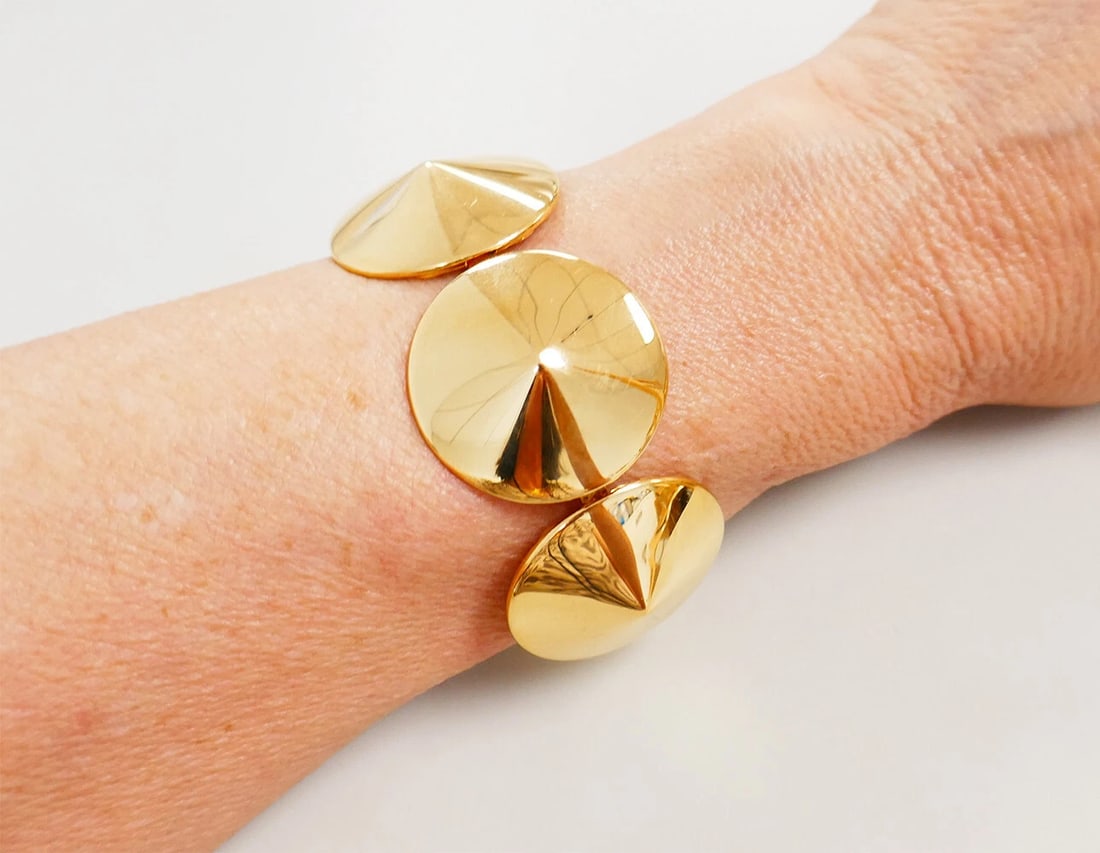 VCA BRACELET Chapeau Chinois 18k Gold Van Cleef & Arpels Estate Jewelry - 3