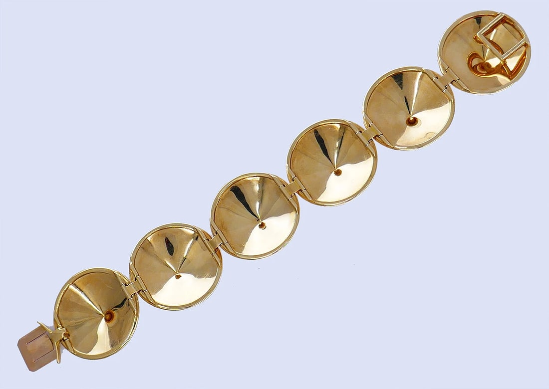 VCA BRACELET Chapeau Chinois 18k Gold Van Cleef & Arpels Estate Jewelry - 5