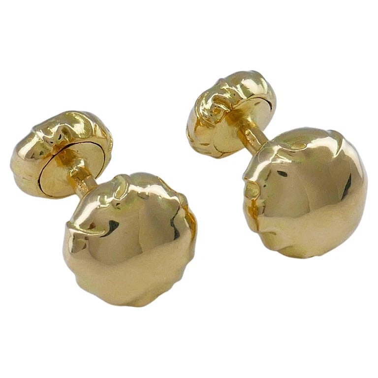Vintage Angela Cummings 18k Gold Cufflinks: Title: Vintage Angela Cummings 18k Gold Cufflinks Description: Vintage Angela Cummings old Cufflinks A pair of 18k gold cufflinks by Angela Cummings. Designed as classic button cufflinks with