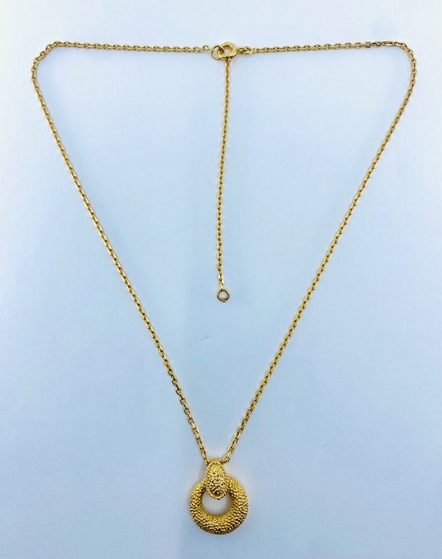 Van Cleef & Arpels Gold Tiger’s Eye Necklace - 3