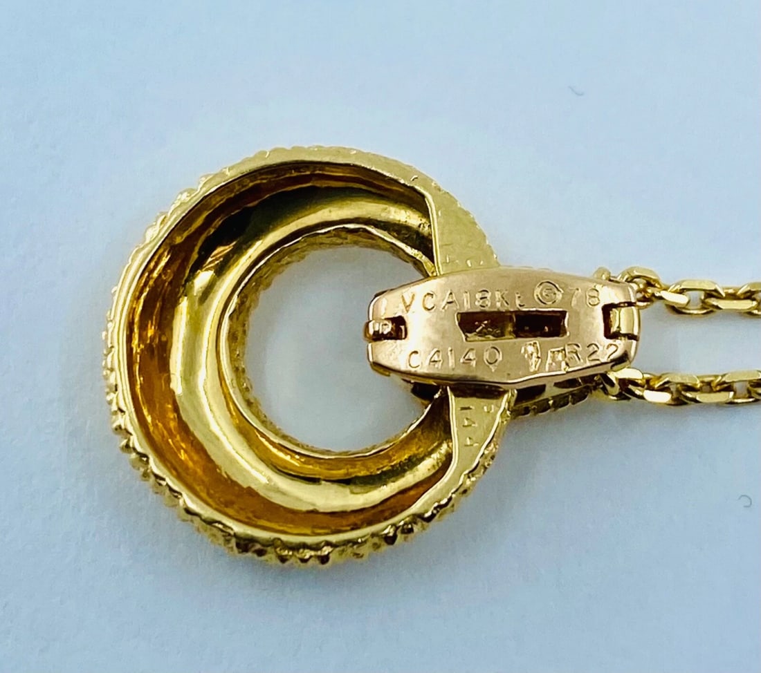 Van Cleef & Arpels Gold Tiger’s Eye Necklace - 6