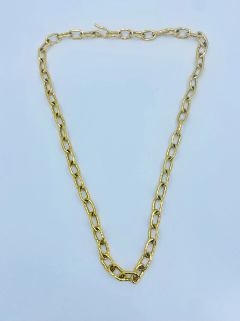 22k Gold Jean Mahie Figural Pendant Necklace - 6