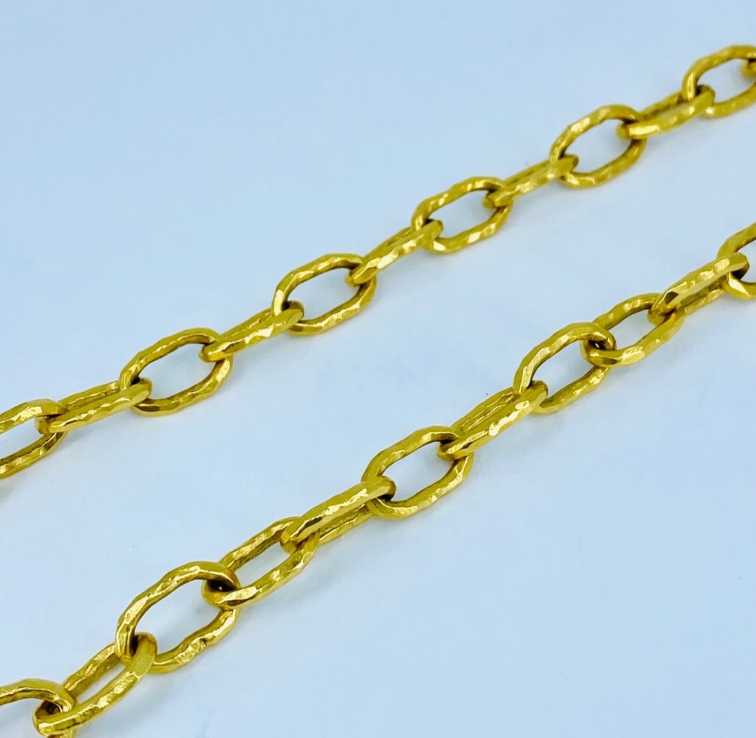 22k Gold Jean Mahie Figural Pendant Necklace - 7