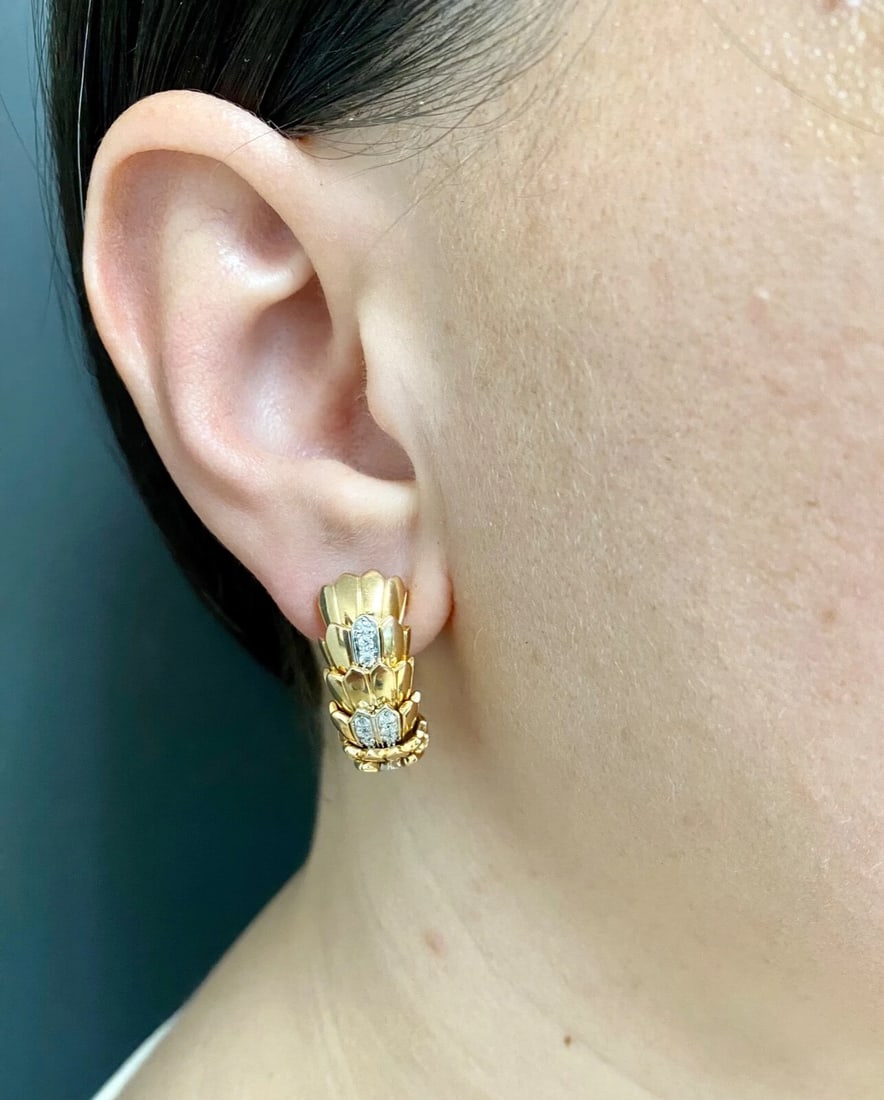 Vintage Roberto Coin Hoop Earrings - 7