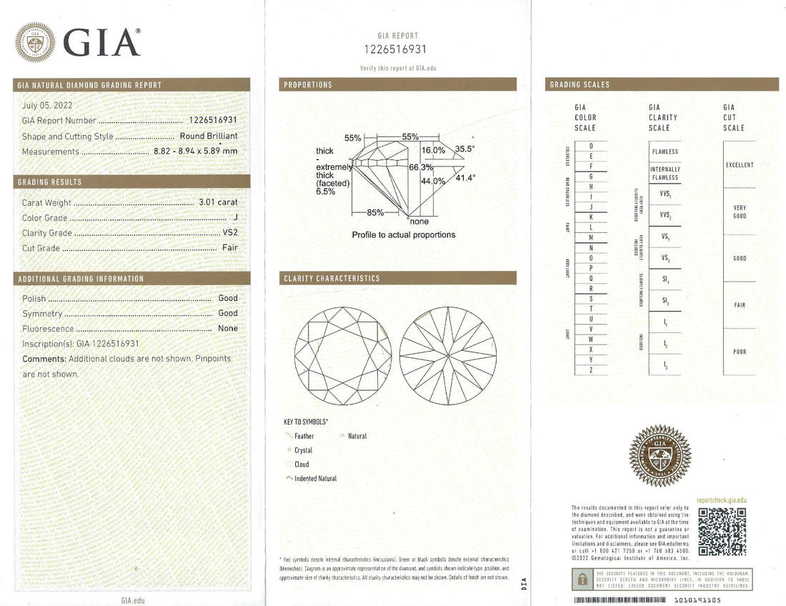 Platinum Emerald Diamond Three-Stone RING 3.01-ct GIA Report Estate Jewelry - 4