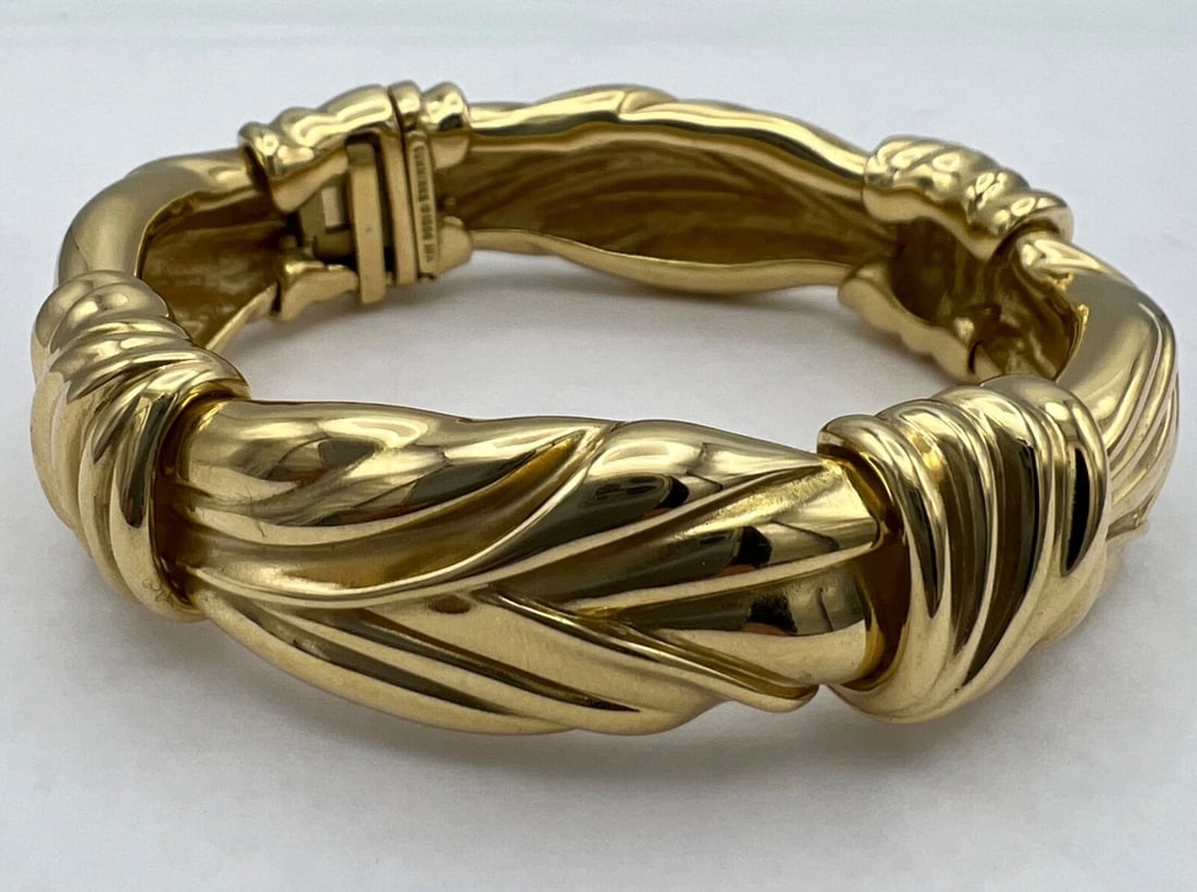Angela Cummings Gold Bangle Bracelet Circa 1984 - 2