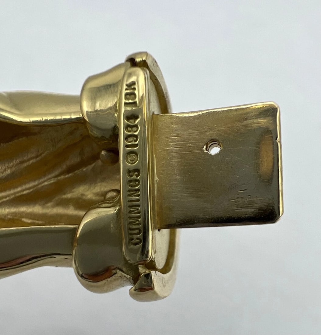 Angela Cummings Gold Bangle Bracelet Circa 1984 - 3