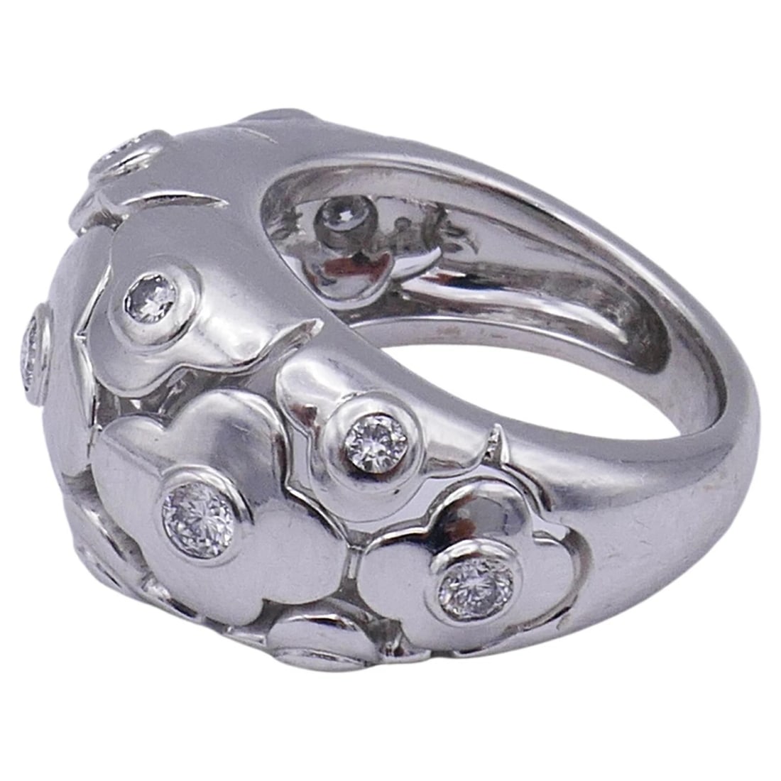 Van Cleef & Arpels Alhambra Ring White Gold Diamond - 5