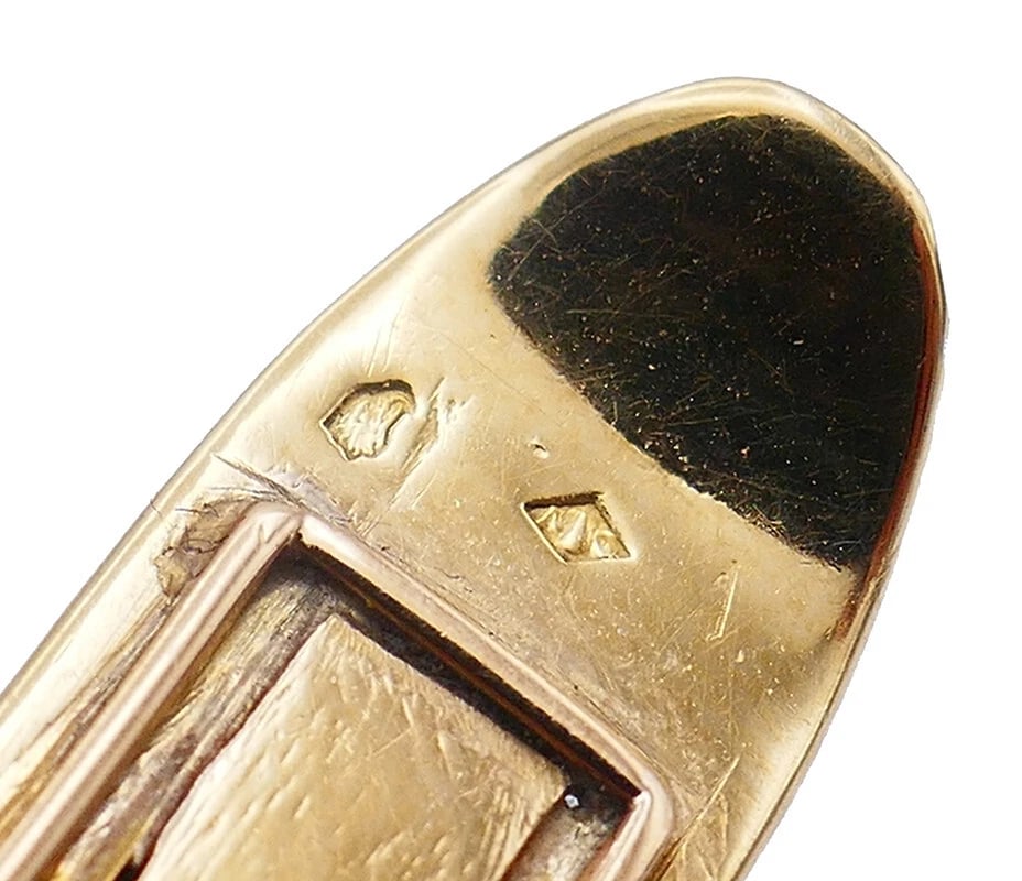 Vintage French 18k Gold EARRINGS Citrine Estate Jewelry - 7