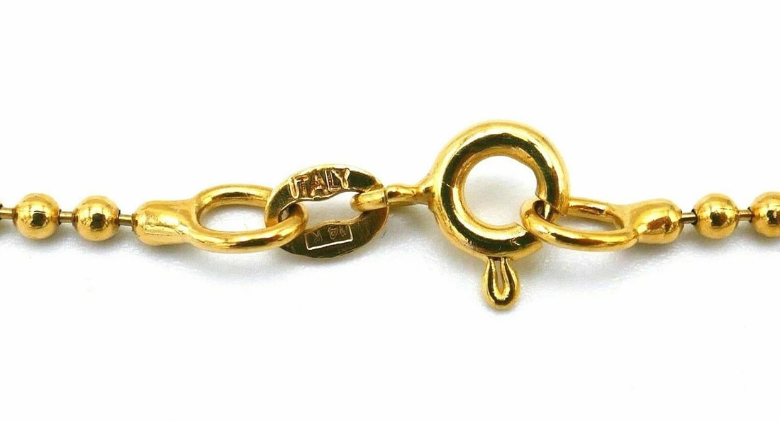 Antique Alaskan 14k Yellow Gold Horn Medham Crescent Necklace - 4