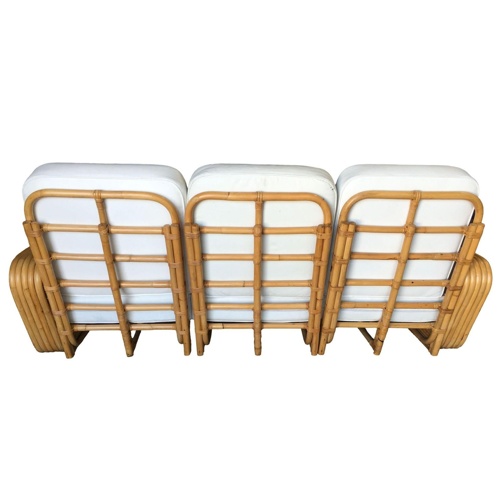 Art Deco Five-Strand Square Pretzel 3-Seater Sectional Sofa - 10