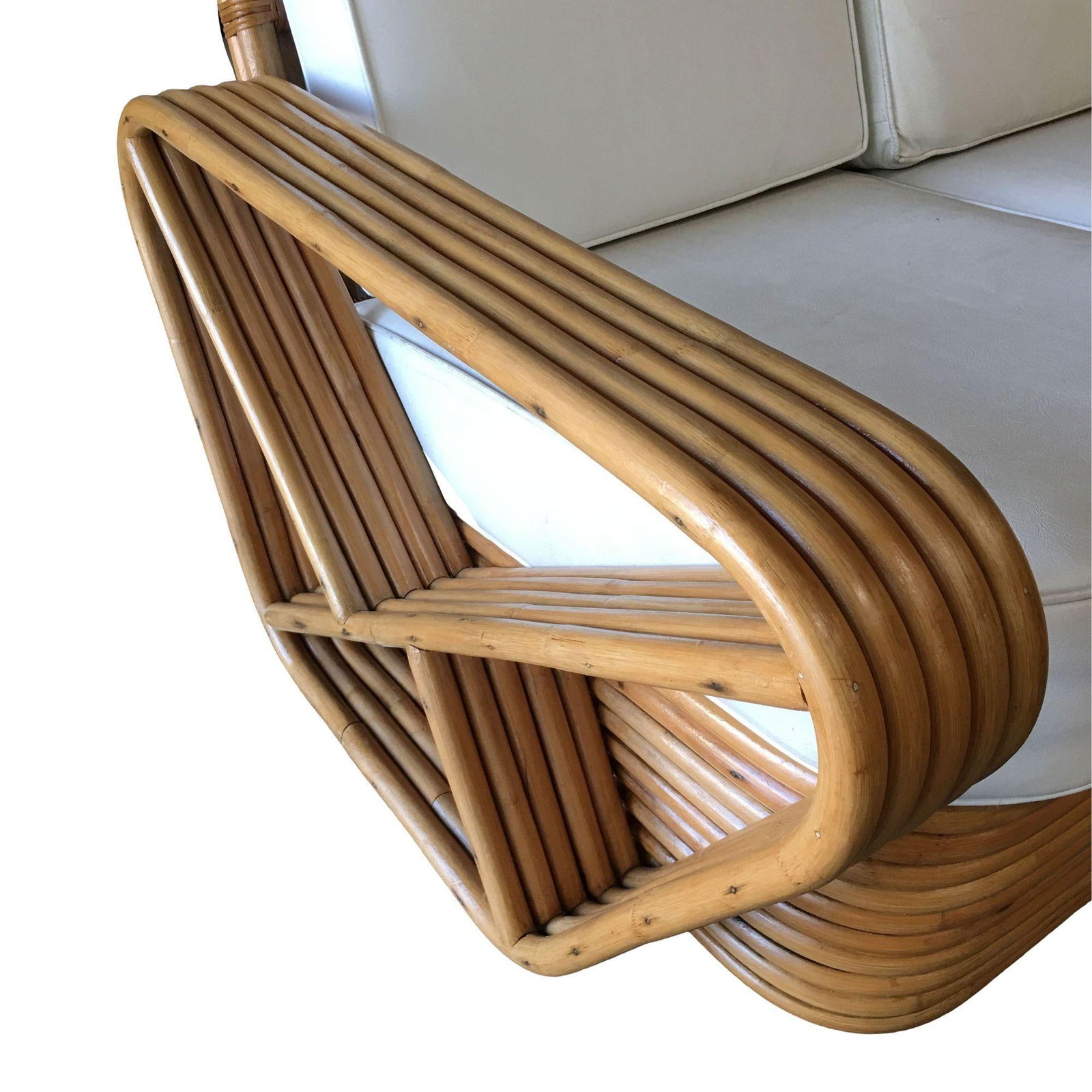 Art Deco Five-Strand Square Pretzel 3-Seater Sectional Sofa - 5