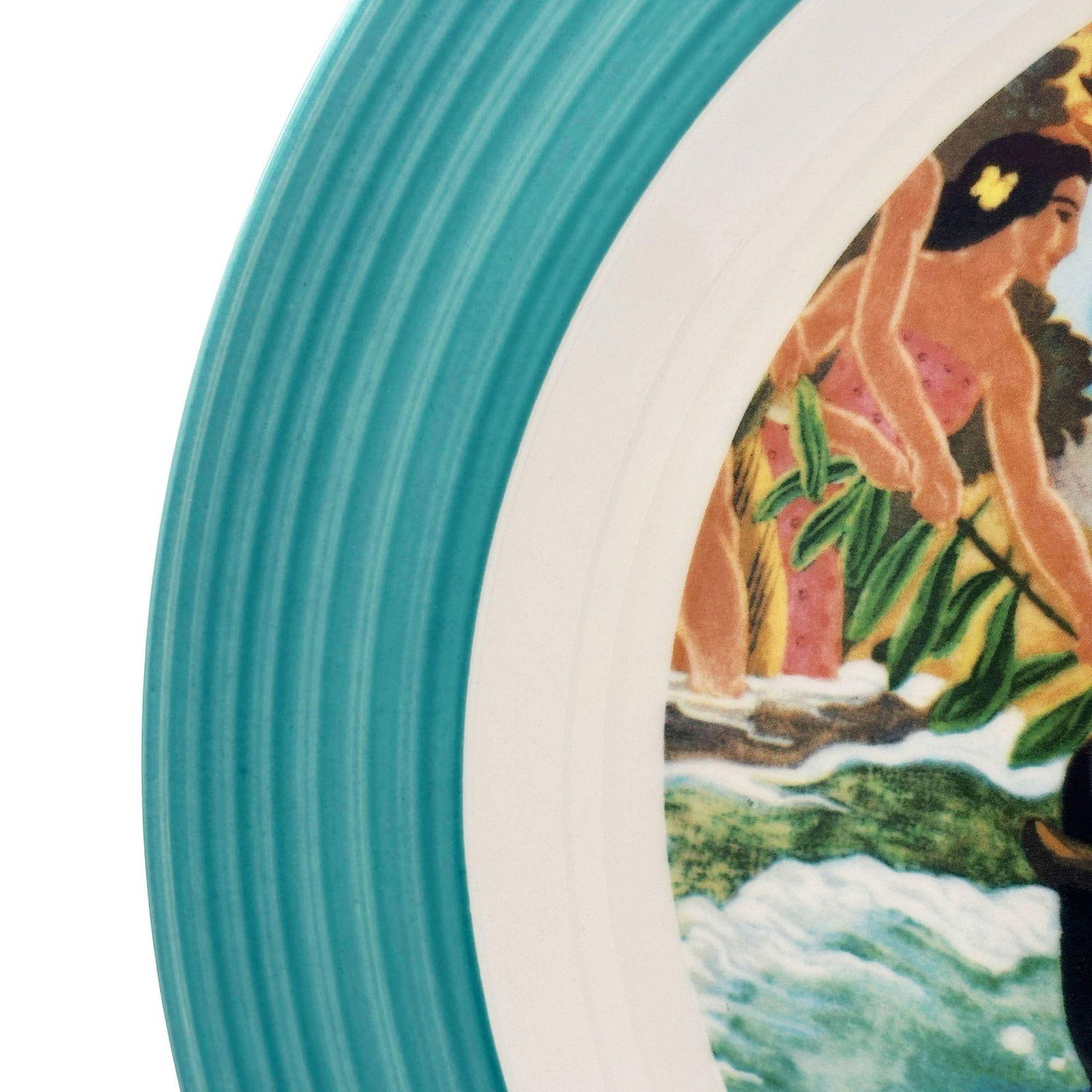 16" Eugene Savage "Festival of the Sea" Serving Platter, Lynn Krantz Dish Books - 5